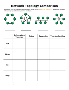 Network Topology Comparison Worksheet