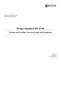DS 43-04 - Profinet and Profibus Network Design and Installation - Ver2 Rev0