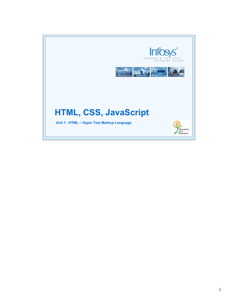 Html Dhtml Javascript-infosys-material