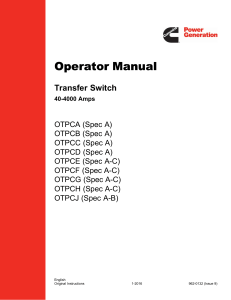 OTPC Operator Manual