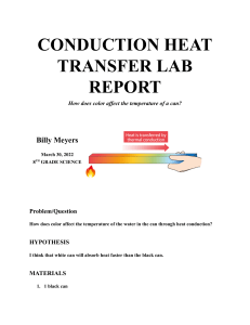 conduction heat transfer lab report
