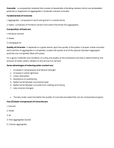 Concrete Fundamentals: Composition, Properties & Types