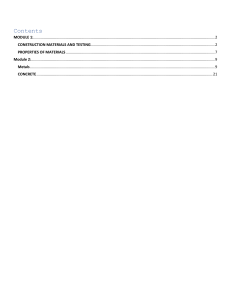 Construction Materials & Testing Module