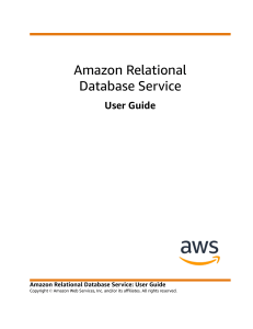 Amazon Relational Databae Servuce user Guide