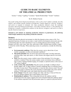  Guide to Elements of Theatre Production