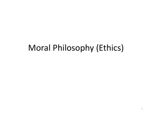 L3 Moral philosophy