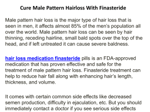 hair loss medication finasteride