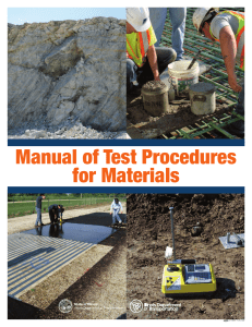Manual of Test Procedures for Materials 2020