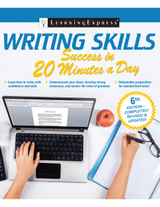 Writing Skills Success in 20 Minutes a Day 6e
