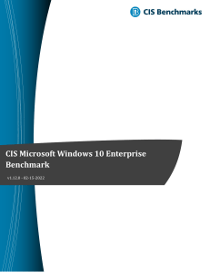 CIS Microsoft Windows 10 Enterprise Benchmark v1.12.0