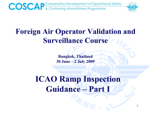 E ICAO Ramp Inspection Guidance Part I