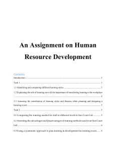 final An Assignment on Human Resource Development