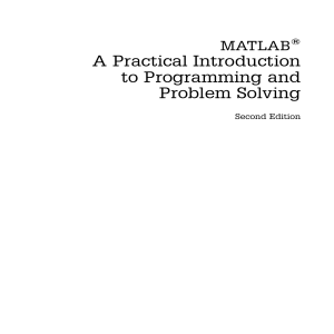 ENCMP 100 textbook (A practical Introduction to Programming and Problem Solving, 2nd edition by Stormy Attaway)