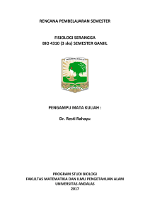 RPS - FISIOLOGI SERANGGA