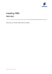 RBS6601 Installation Instructions