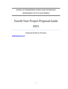 Fourth Year Project Documentation  Chapter 1 Proposal 