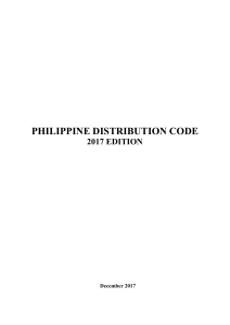 Philippine Distribution Code 2017 Edition