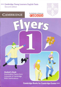 Cambridge Flyers 1 Student Book full