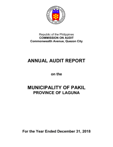 Pakil2018 Audit Report