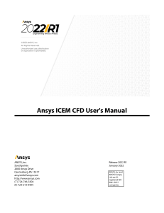 Ansys ICEM CFD Users Manual