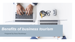 Benefits of business tourism