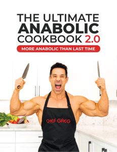 The Ultimate Anabolic Cookbook 2.0 by Greg Doucette original one