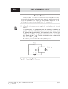 solving combination circuits worksheet