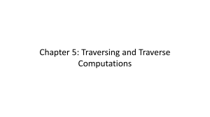 Chapter 5 Traversing and Traverse Computations