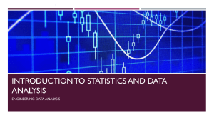 [PDF Lecture] Introduction to Statistics and Data Analysis