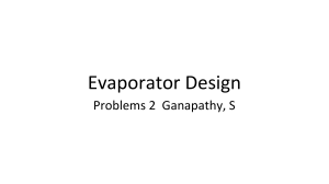 Evaporator  problems