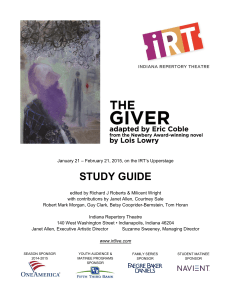 IRT Study Guide for The Giver