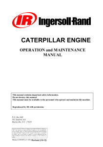 22464952 Caterpillar 3406 Engine OPS 11-06
