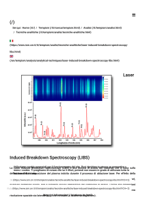 ISM - Laser Induced Breakdown Spectroscopy (LIBS)