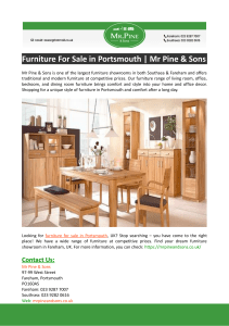 Furniture For Sale in Portsmouth
