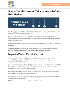 Infinite bus calculations