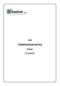 LRN Composition Notes: Essay Writing Guide C1 & C2