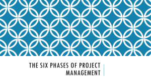 six stages of a project management