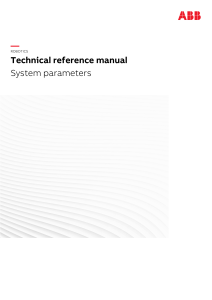 Robotics System Parameters Technical Manual