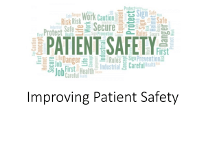 Lecture 8- Improve Patient Safety presentation 