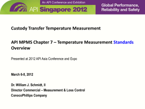 Capitulo 7 Custody Transfer Temperature Measurement API MPMS Chapter 7 ...