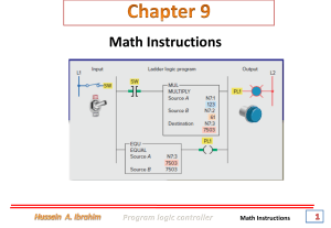 PLC-CHAPTER  Math instructions9