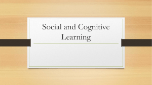 Social and Cognitive Learning