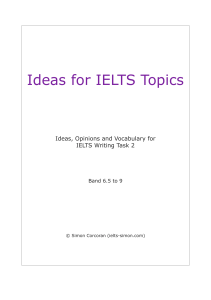 IELTS Writing Task 2 Ideas & Vocabulary Ebook