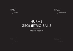 HurmeGeometricSans No1&2 Specimen