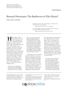 (Article)Bernard Herrmann The Beethoven of film m