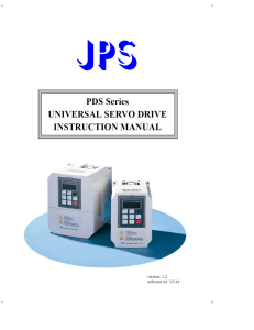PDS Series UNIVERSAL SERVO DRIVE INSTRUCTION MANUAL - PDF Free Download