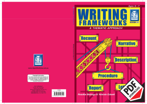 3673 Writing Frameworks (Lower)