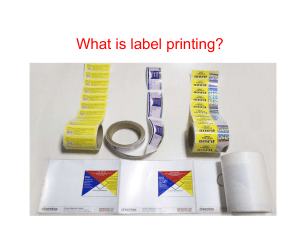What is label printing
