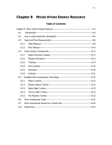 Ch 8 Micro hydro