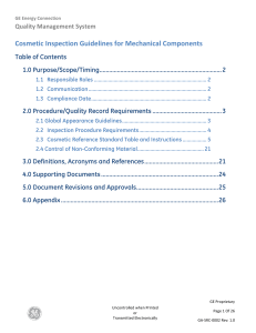 GA-SRC-0002 Cosmetic Inspection Guidelines for Mechanical Components (rev 1.0)